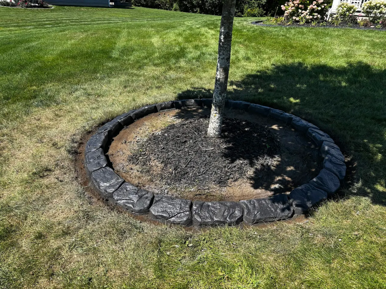Decorative curbing in Bucks County