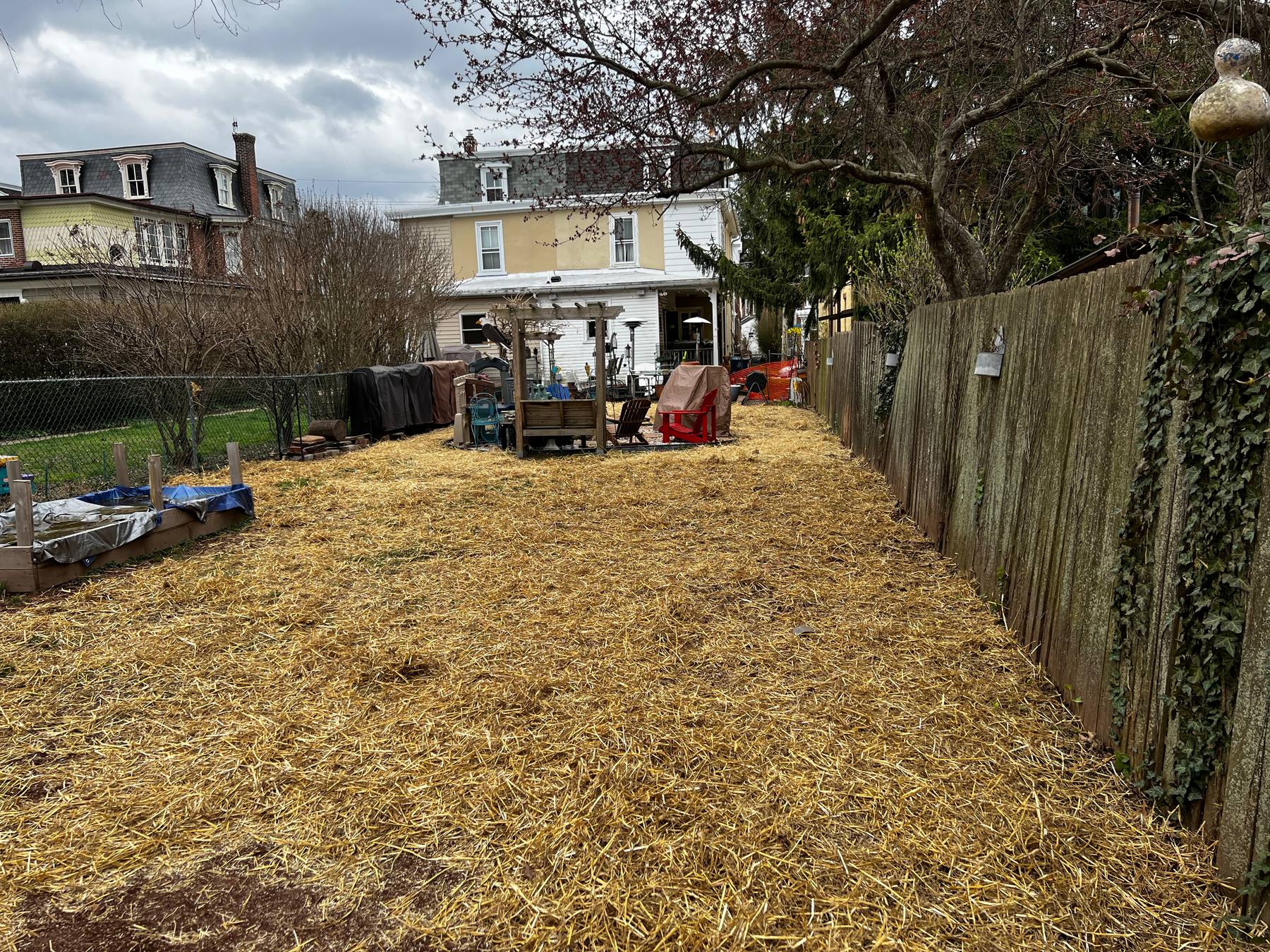 Regrading and seed prep work for a residential yard