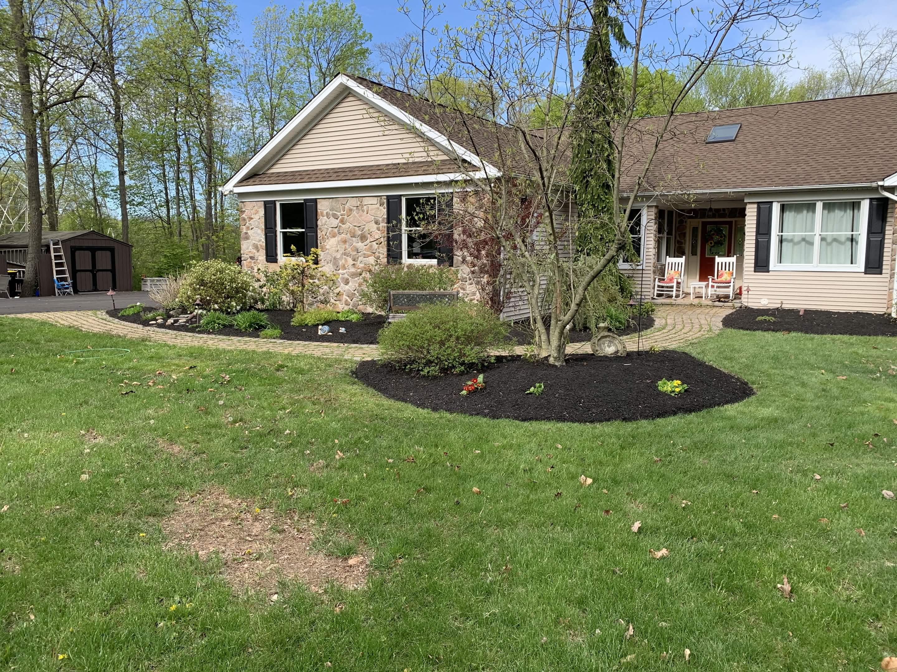 Professional mulch service Bucks County