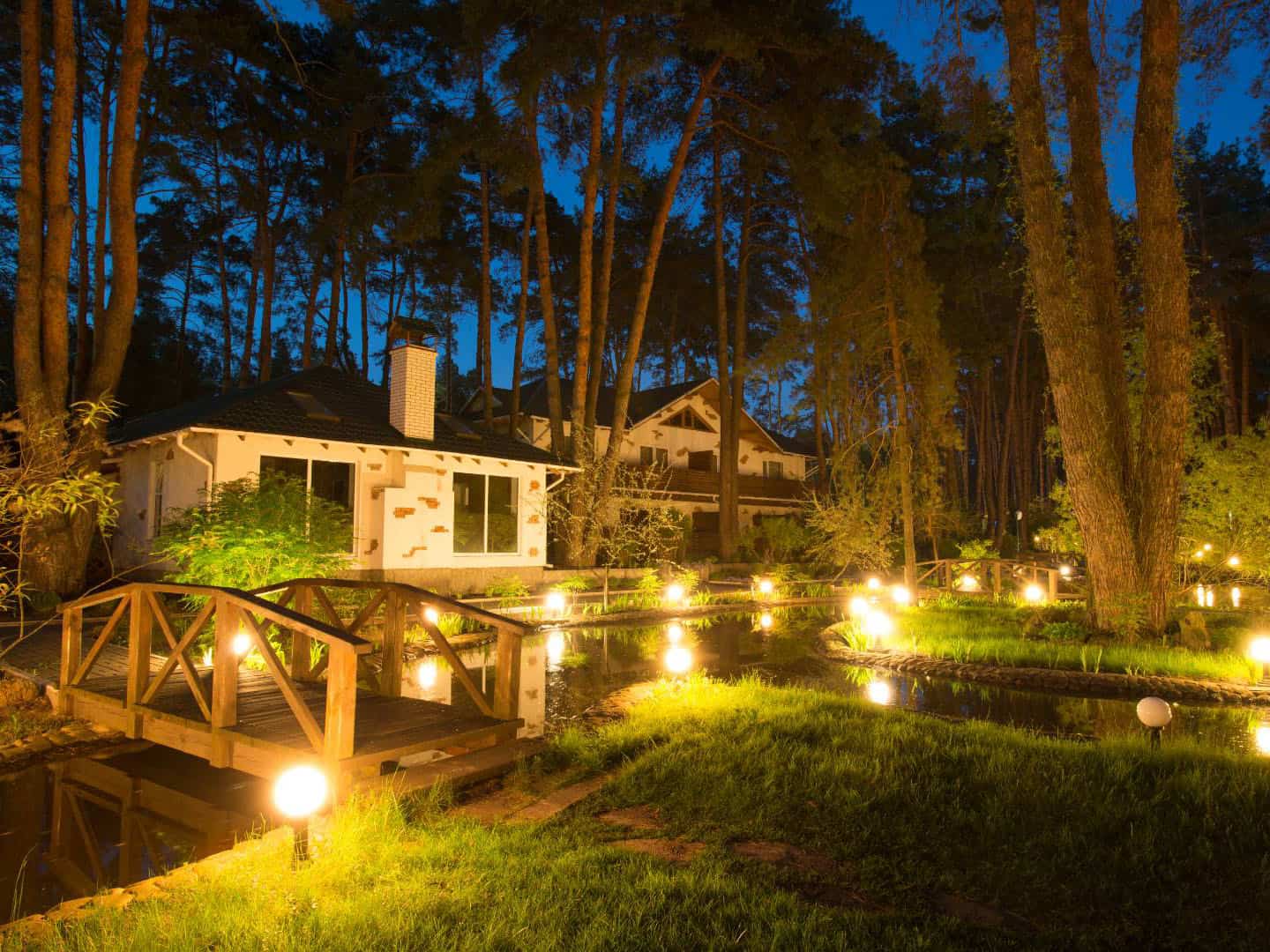 Landscape lighting in Warrington